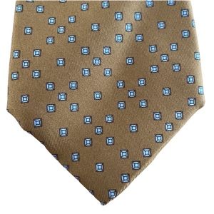 Vintage Hermès for Neiman Marcus Brown Silk Diamond Tie 56” 943IA